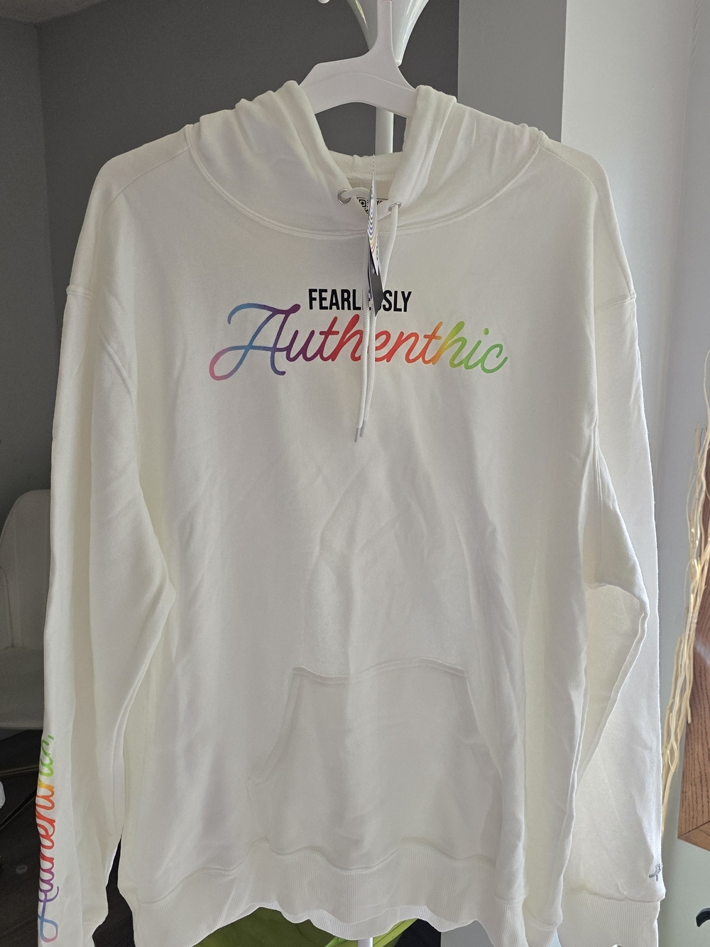 Authentic White Hoodie Sweater